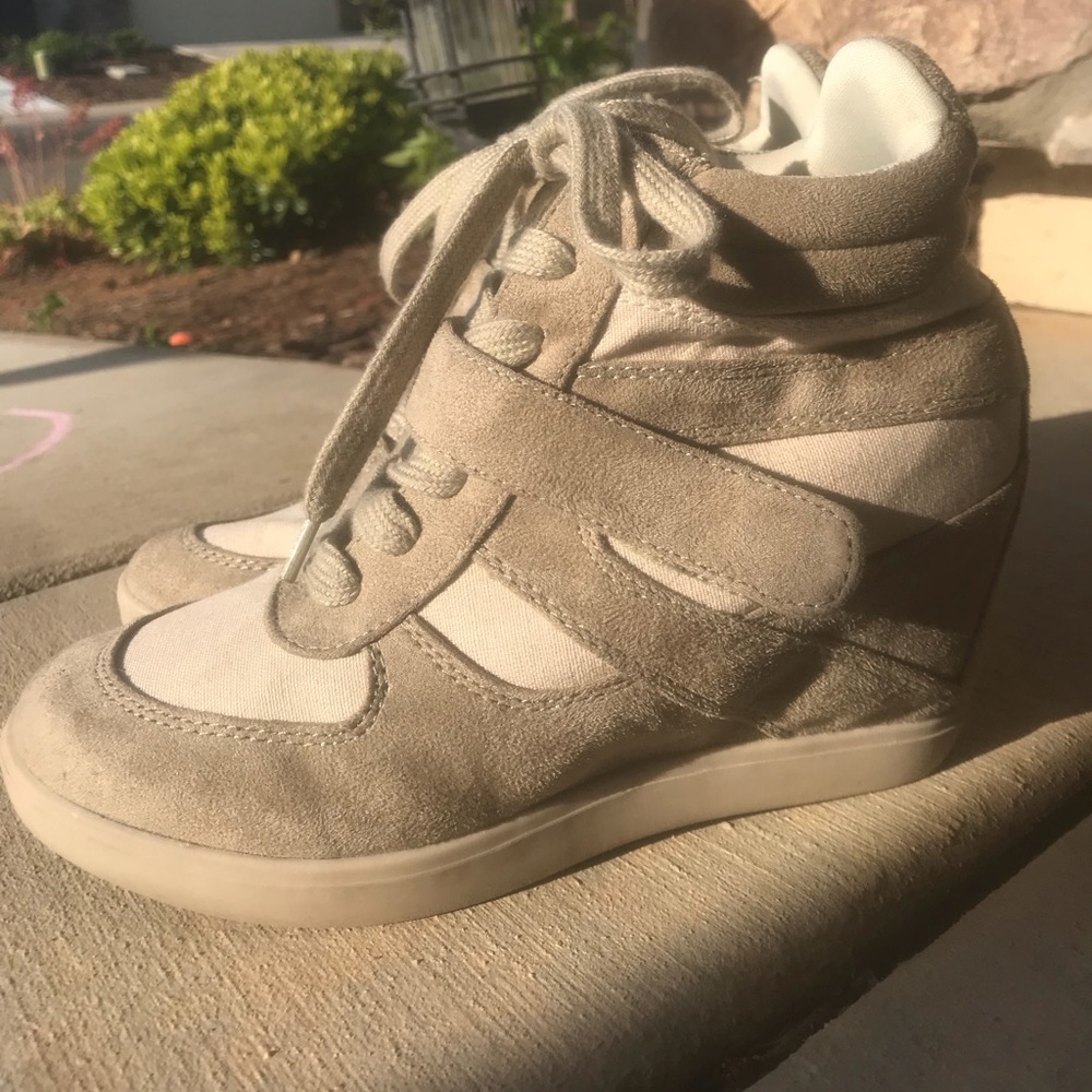 Xhilaration Tan Wedge Shoes